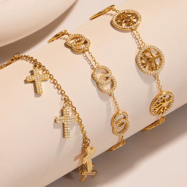 Multi pendant bracelet
