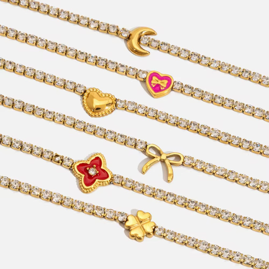Tennis Bow Bracelet