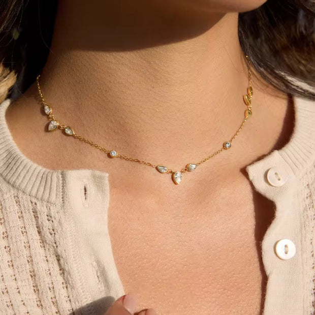 Teardrop Crystal Necklace