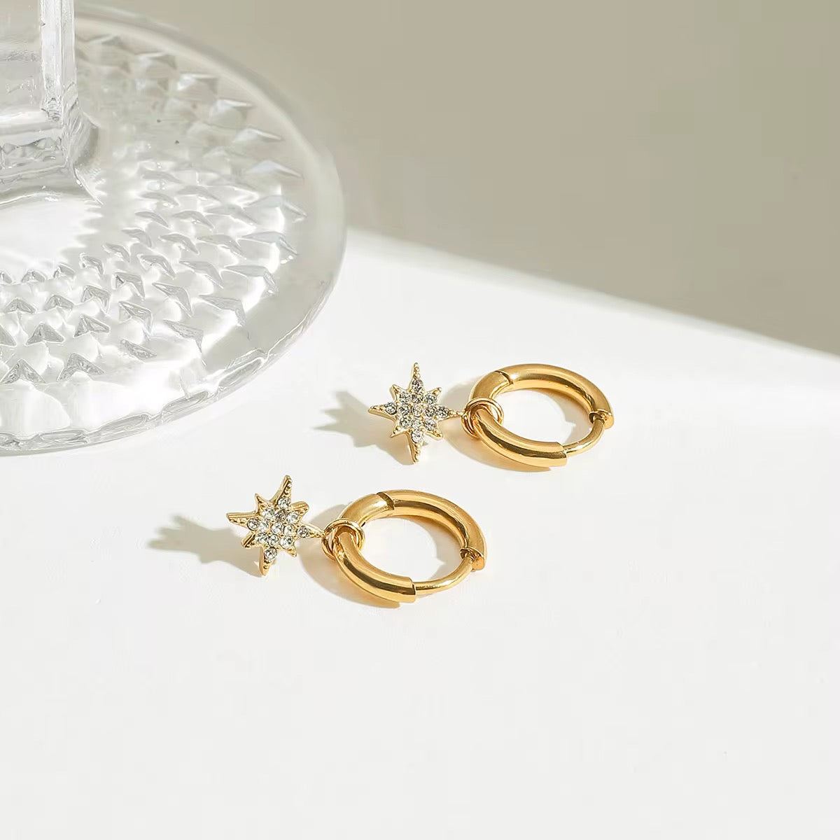 Tiny Star Hoop