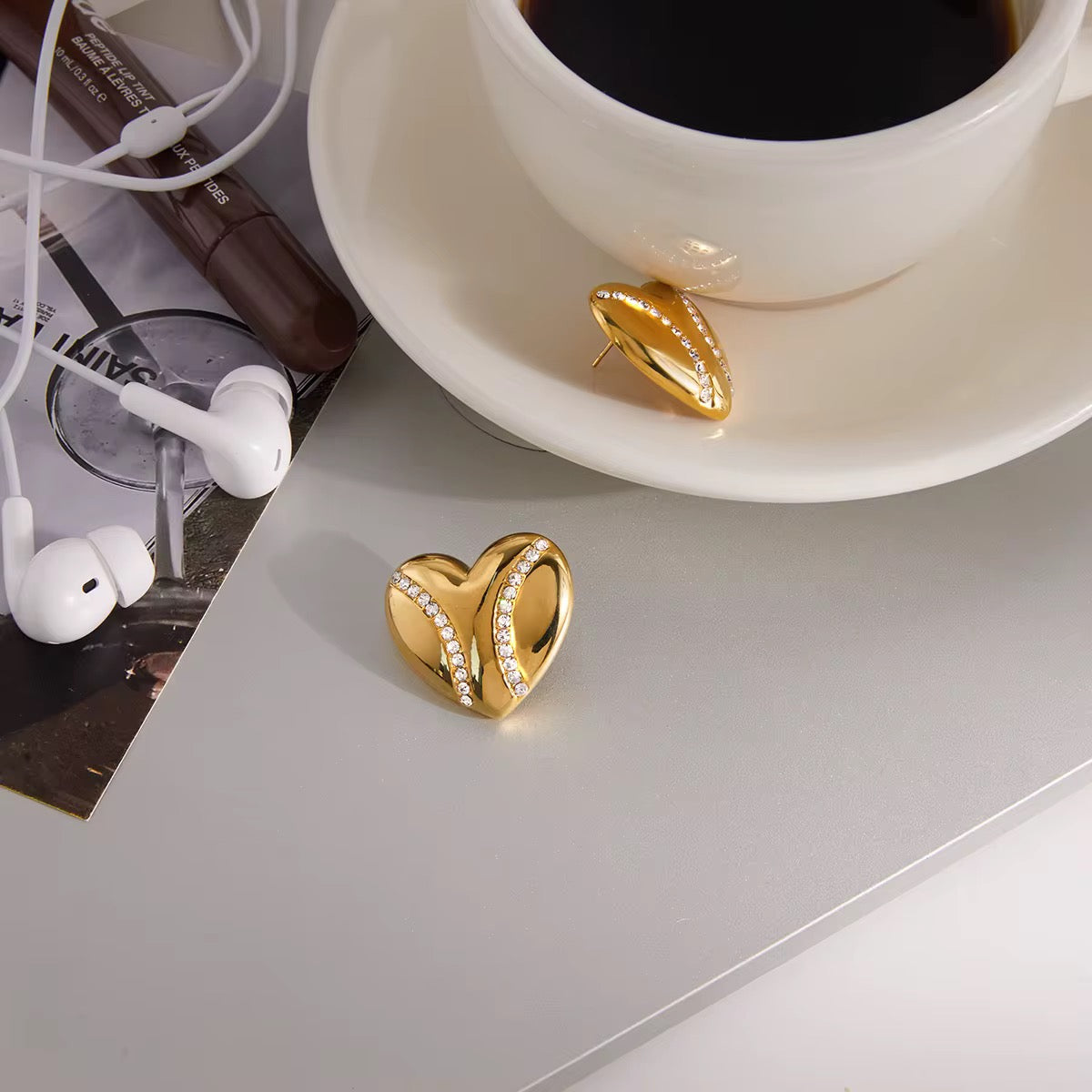Twinkle Heart Earrings