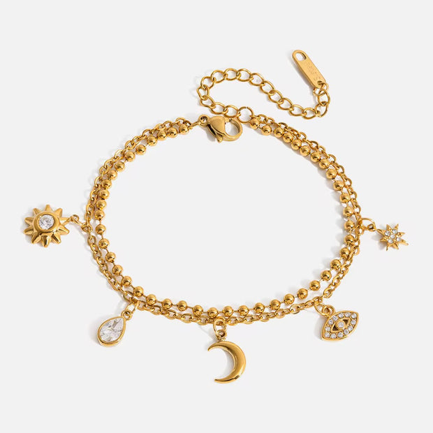 Moon charm Bracelet