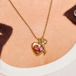 Golden key Heart Necklace