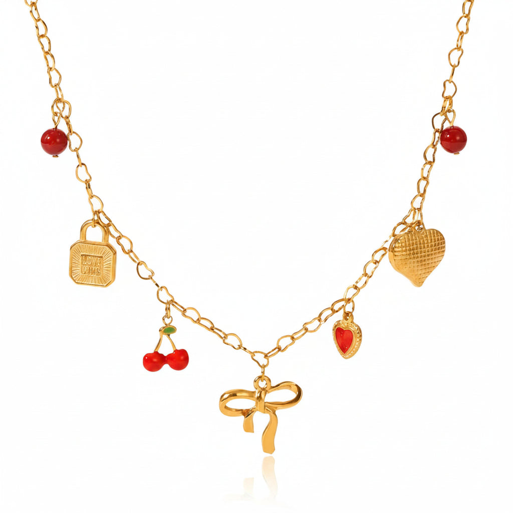 Bow Charm Necklace