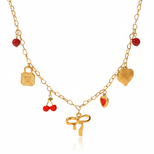 Bow Charm Necklace