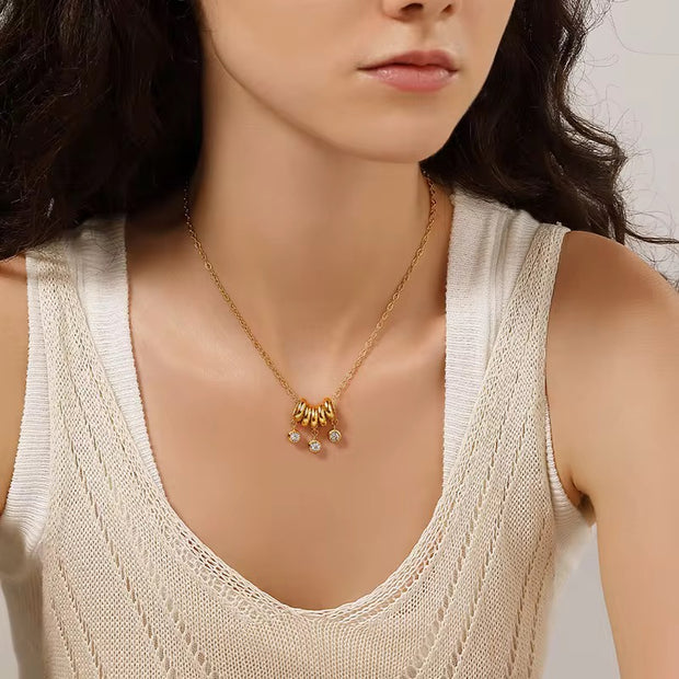 Rhinestone Pendant Necklace