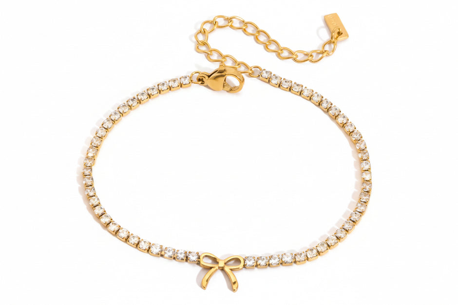 Tennis Bow Bracelet