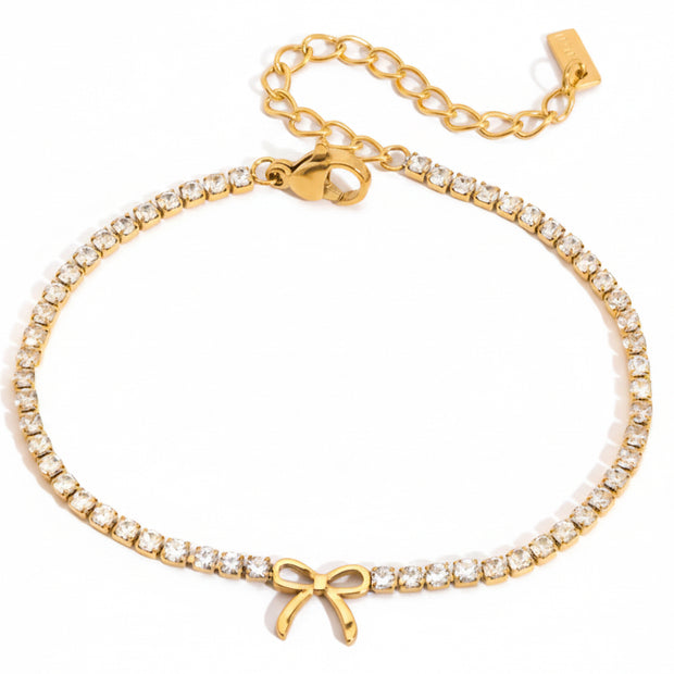 Tennis Bow Bracelet