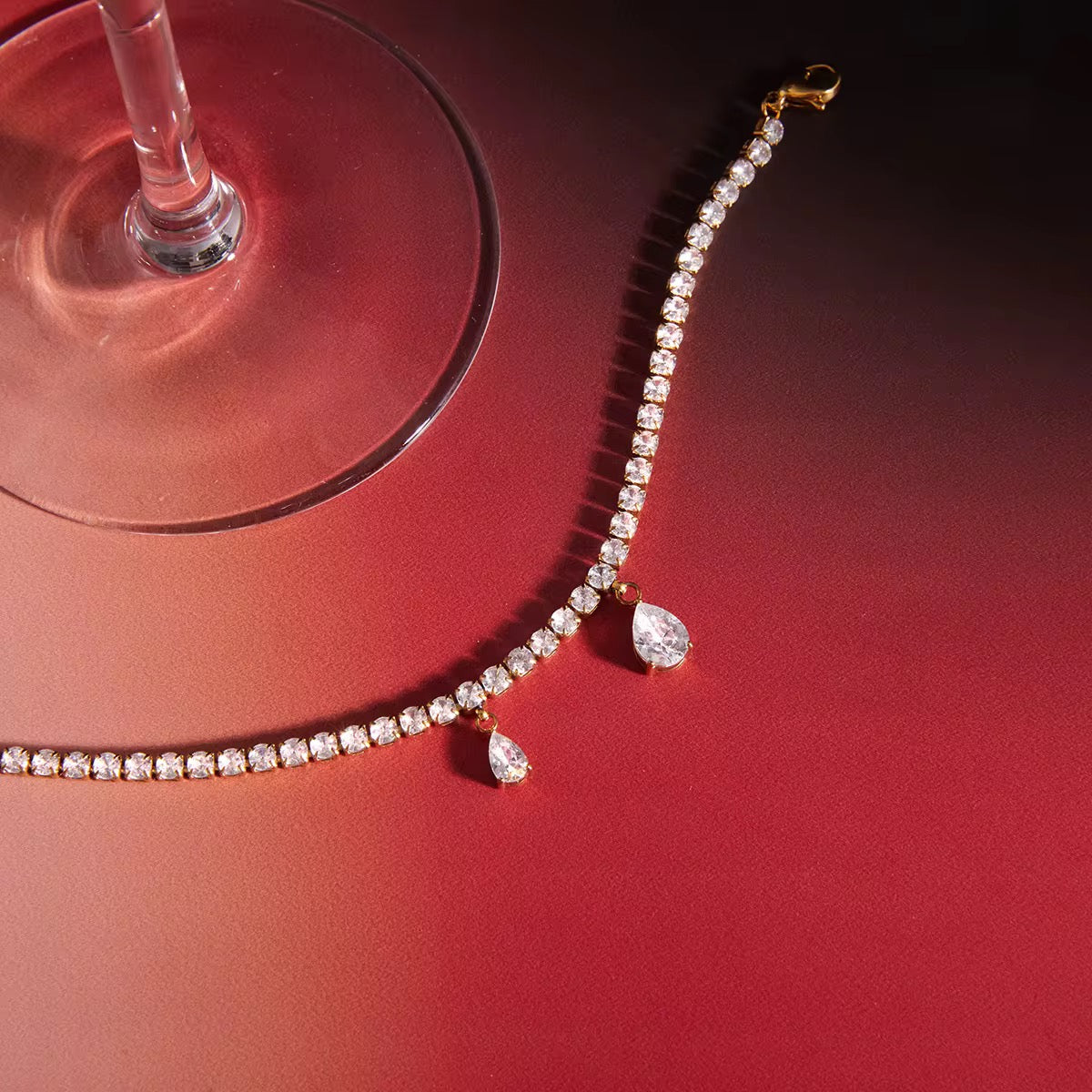 Water Drop Tennis Bracelet