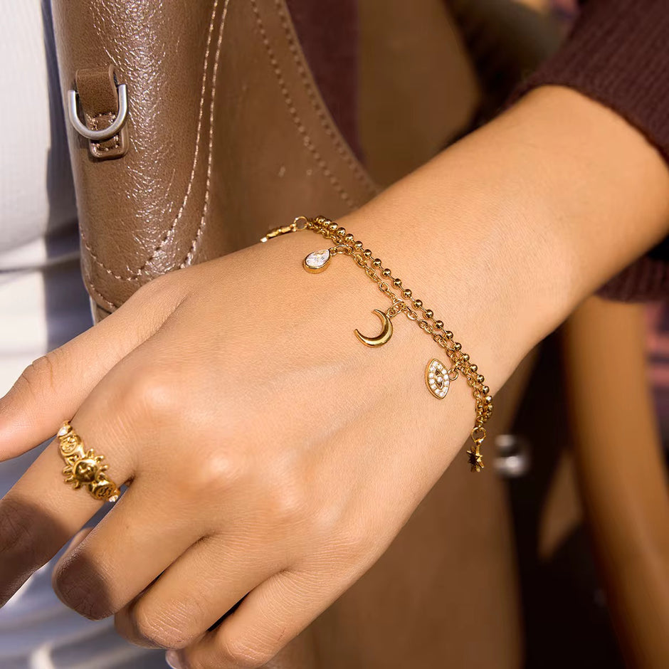 Moon charm Bracelet
