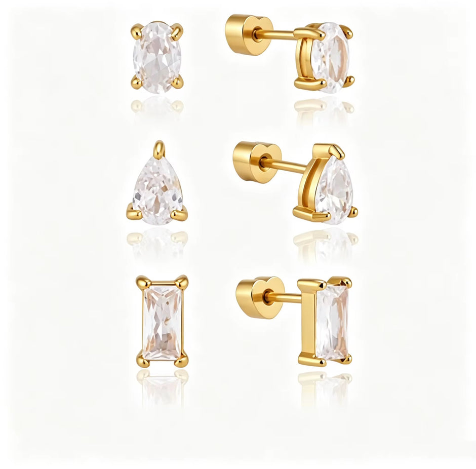 3 Piercing studs