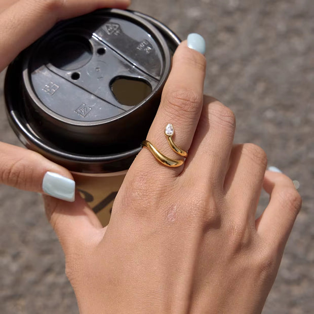 Snake Drop Ring