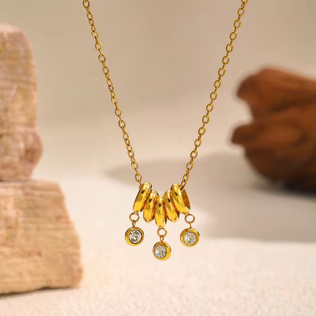 Rhinestone Pendant Necklace