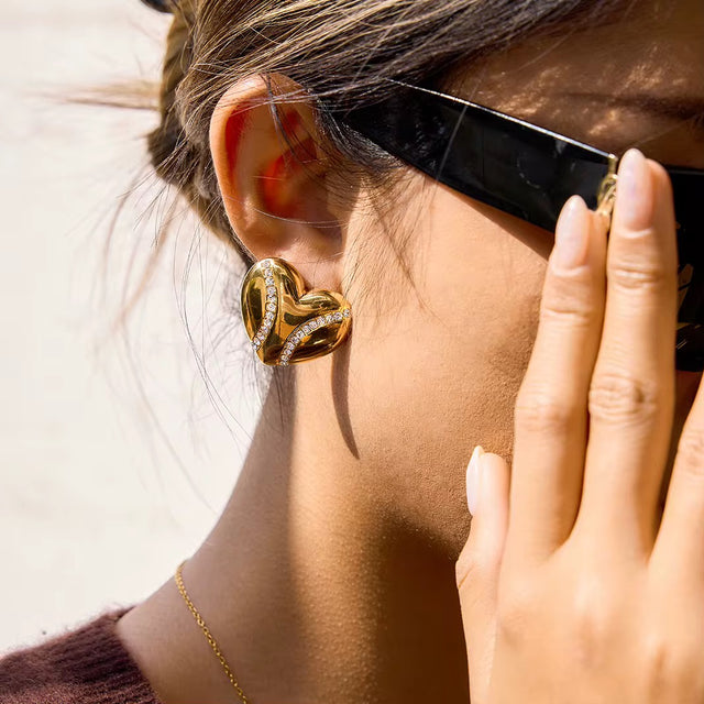 Twinkle Heart Earrings