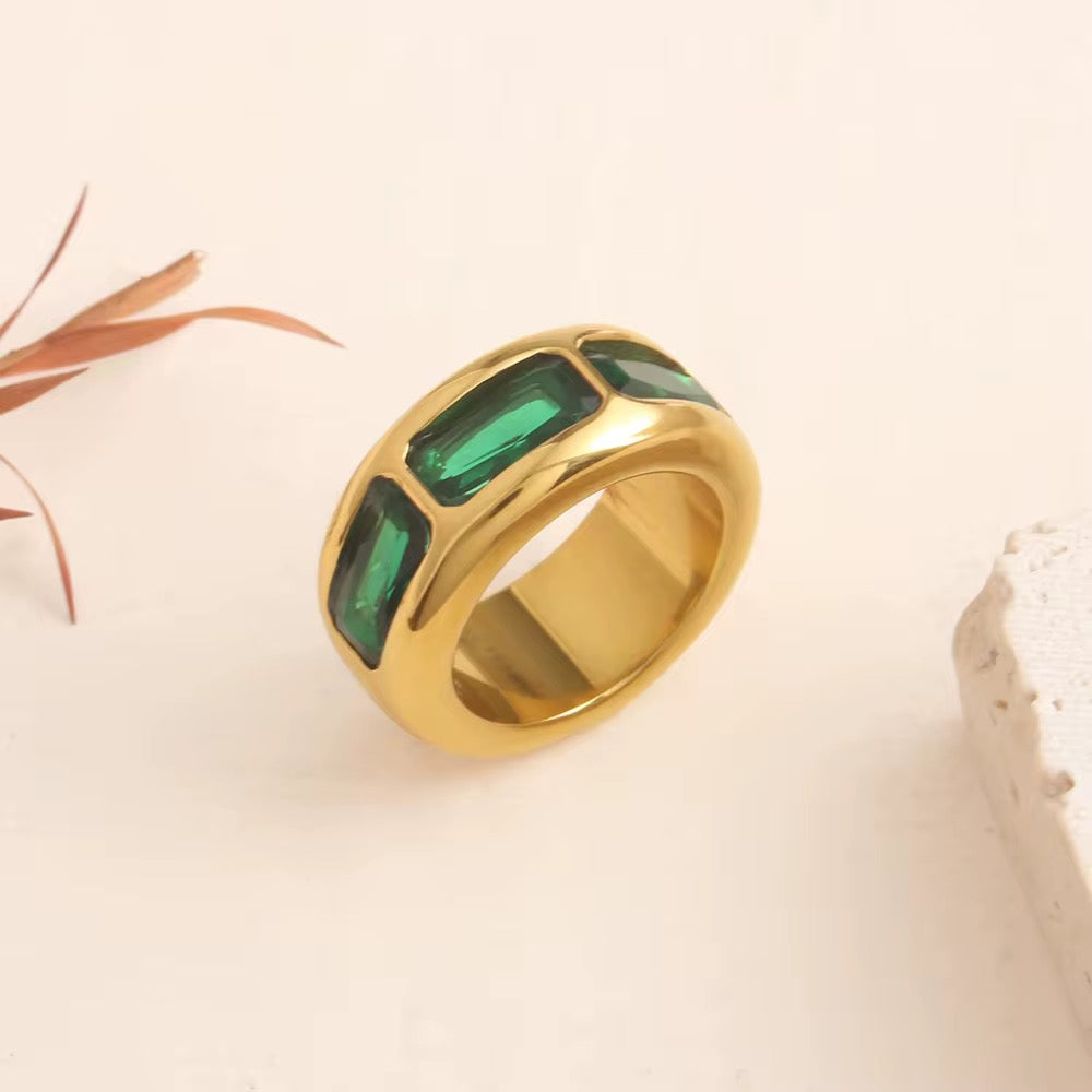 Green Geo Ring