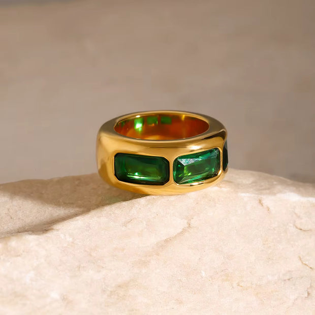 Green Geo Ring