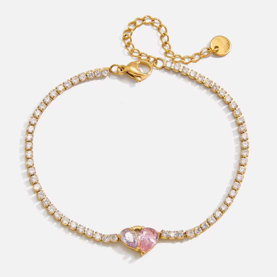 Sweet Pink Heart Bracelet