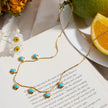Blue Flower Necklace