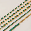 Green Heart Tennis Bracelet