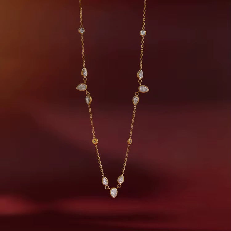 Teardrop Crystal Necklace