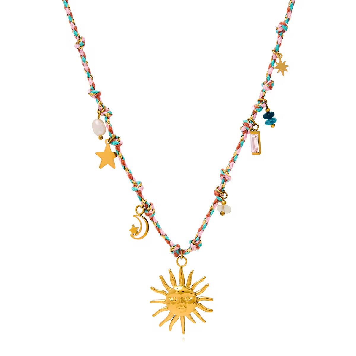 Sun Charm Necklace