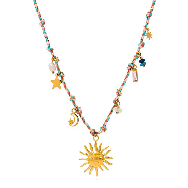 Sun Charm Necklace