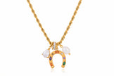 Fortuna Horseshoe Charm Necklace