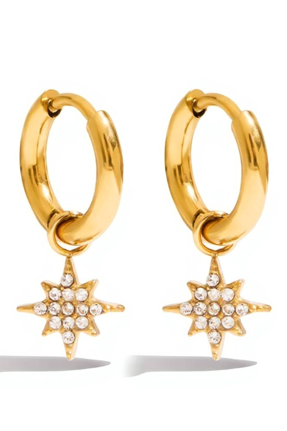 Tiny Star Hoop