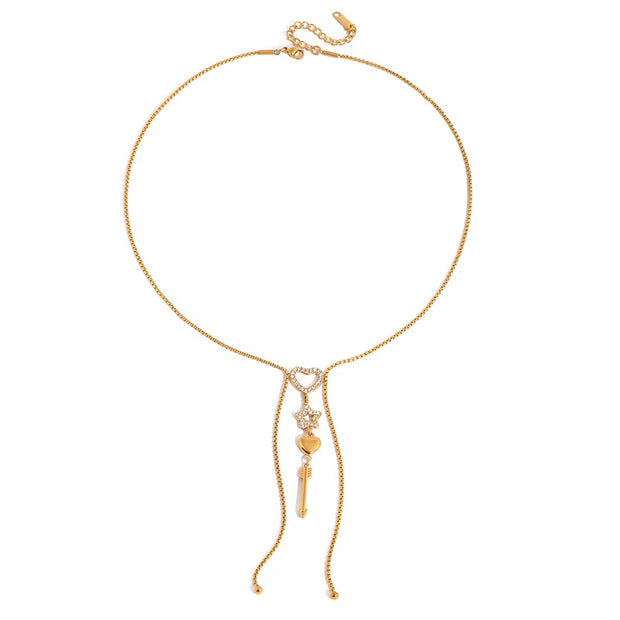 Heart Key Necklace