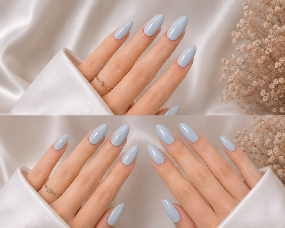 Powder Blue Nails